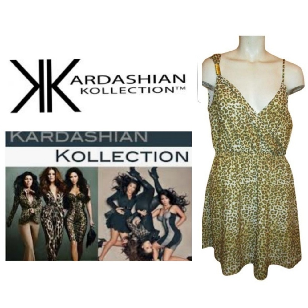 Vintage Kim Kardashion Leopard Dress